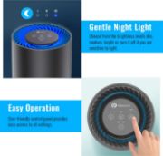 Picture of Air Purifier for Home, Quiet Air Cleaner with True HEPA Filter with 4 Speeds and Sleep Mode, Night Light