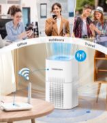 Picture of Smart Wi-Fi Air Purifier for Bedroom, CADR 300 m³/h H13 True HEPA Filter with Air Quality Sensor