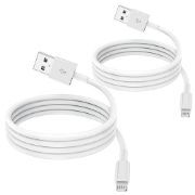 Picture of 2 Pack Charging Cable 1m, Lightning to USB Cable Cord 1m, 2.4A Fast Charging Apple Phone Short Cables for iPhone13/12/12 mini/ 11/11Pro/Max/X/XS/XR/XS Max/8/7/6/iPad