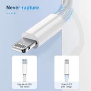 Picture of 2 Pack Charging Cable 1m, Lightning to USB Cable Cord 1m, 2.4A Fast Charging Apple Phone Short Cables for iPhone13/12/12 mini/ 11/11Pro/Max/X/XS/XR/XS Max/8/7/6/iPad