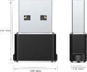 Picture of USB to USB C Adapter 3Pack, Type C Female to A Male Charger Cable Converter