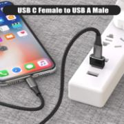 Picture of USB to USB C Adapter 3Pack, Type C Female to A Male Charger Cable Converter