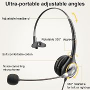 Picture of USB Headset with Microphone Noise Cancelling and in-line Controls, PC Headphone 