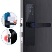 Picture of Automatic Door Smart Lock Digital Biometric Fingerprint Door Lock with 2 Key