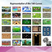 Picture of 16 Bit Handheld Game Console for Kids and Adults with Built in 100 HD Puzzle Video Game 3.0'' Large Screen