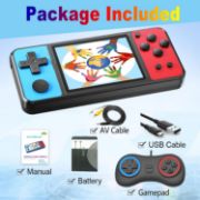 Picture of Handheld Game Console for Kids with 3.0" Screen Handheld Gamepad & AV Output Built in 270 Classic Retro Video Games Portable Gaming Player Toy