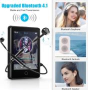 Picture of MP3 Player 32GB with BT 5.0 Supports TF up to 128GB,Timoom M6 MP3 HIFI Lossless Sound Music Player with 2.8 inch Full Touch Screen