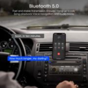 Picture of Bluetooth 5.0 Car Radio, Car Stereo Handsfree Calling Stereo & Clock, FM/AM Radio USB/AUX in/MP3/SD MP3 Player, 7 LED Colors