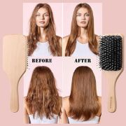 Picture of Hair Brush, Sosoon Boar Bristle Paddle Hairbrush for Long Thick Curly Wavy Dry or Damaged Hair