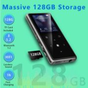 Picture of 128GB MP3 Player with Bluetooth 5.2, AiMoonsa Music Player with Built-in HD Speaker, Earphones Included