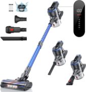 Picture of Cordless Vacuum Cleaner 450W/38KPa Stick Vacuum Cleaners with LCD Touch Screen, 55Min Runtime Battery,1.2 L Dust Cup, Lightweight Handheld Cordless Vacuum 