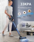 Picture of Cordless Vacuum Cleaner 450W/38KPa Stick Vacuum Cleaners with LCD Touch Screen, 55Min Runtime Battery,1.2 L Dust Cup, Lightweight Handheld Cordless Vacuum 