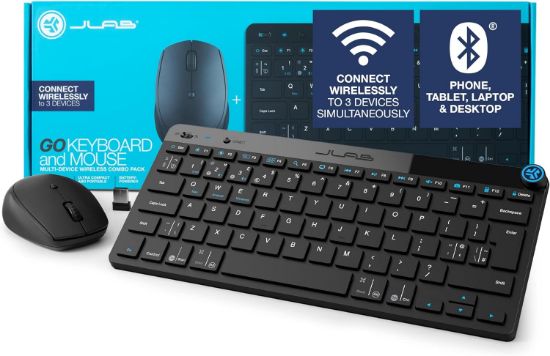 Picture of Go Bundle Bluetooth & Wireless Keyboard and Mouse Set - Multi Device for iPad, PC, Laptop 