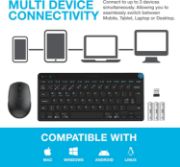 Picture of Go Bundle Bluetooth & Wireless Keyboard and Mouse Set - Multi Device for iPad, PC, Laptop 