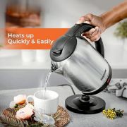 Picture of Electric Kettle, 1500W | Stainless Steel Cordless Kettle | Boil Dry Protection & Auto Shut Off | 1.8L Jug Kettle