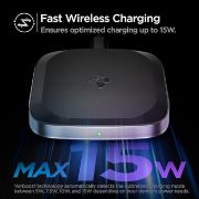 Picture of Wireless Charger Fast 15W Max Qi Certified Charging Pad Compatible with Samsung Galaxy S24 Ultra Plus Z Fold Flip 5 4 3 S23 S22 S21