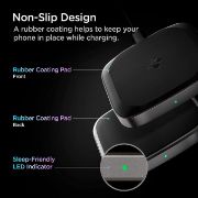 Picture of Wireless Charger Fast 15W Max Qi Certified Charging Pad Compatible with Samsung Galaxy S24 Ultra Plus Z Fold Flip 5 4 3 S23 S22 S21