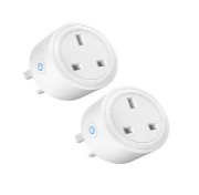 Picture of Smart Plug, 2 Pack 13A Smart Plugs WiFi Outlet Works with Amazon Alexa(Echo, Echo Dot), Google Home, IFTTT, Wireless Smart Socket, Remote Control