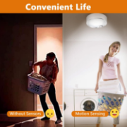 Picture of LED Motion Sensor Ceiling Light Battery Operated Ultra Bright Motion Activated Ceiling Lights for Bathroom, Garage, Hallway, Laundry, Stairs