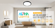 Picture of LED Bathroom, living Room, Halway, and Bed Room Ceiling Light, 18W 1500LM LED Ceiling Lights Round,  4000K Daylight White, Waterproof IP44