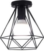 Picture of Industrial Retro Pendant Light - Vintage Style Metal Hanging Light Fixture Chandelier for Kitchen & Bedroom