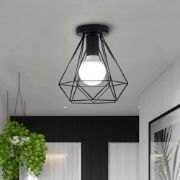 Picture of Industrial Retro Pendant Light - Vintage Style Metal Hanging Light Fixture Chandelier for Kitchen & Bedroom