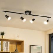 Picture of LED Ceiling Light Rotatable, 4 Way Adjustable Modern Ceiling Spotlights( Matte Black) 