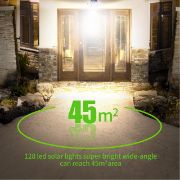 Picture of Solar Wall Lights Outdoor 3 Heads, Upgraded 74 LED Ultra Bright Solar Motion Sensor Security Lights