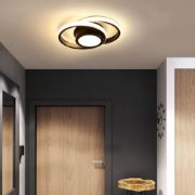 Picture of Double Circle Ceiling Lamp, Black American Retro Style Ceiling Lamp, Flush Mount