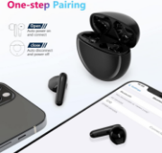 Picture of Wireless Airpods ,Wireless Headphones Bluetooth 5.3 In Ear with Noise-Canceling Mic - Black 