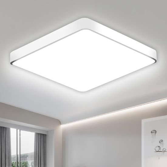 Picture of Square LED Ceiling Lights, 36W 3300LM 6000K Daylight White Super Bright, LED Square Light Ceiling for Hallway, Living Room, Bedroom