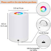 Picture of Smart Lamp, RGB Color Changing USB Rechargeable Lamp for Kids Bedroom, Living Room, Bedroom