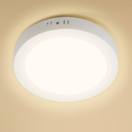 Picture of 18W Round Surface Mounted LED Ceiling Lights, LED Ceiling Panel Light for Living Room, Kitchen, Bulkhead, Porch(Pack of 2)