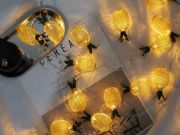 Picture of 20 LED Pineapple Fairy String Lights Waterproof USB Powered Curtain Indoor/Outdoor Decorative Lighting,3m