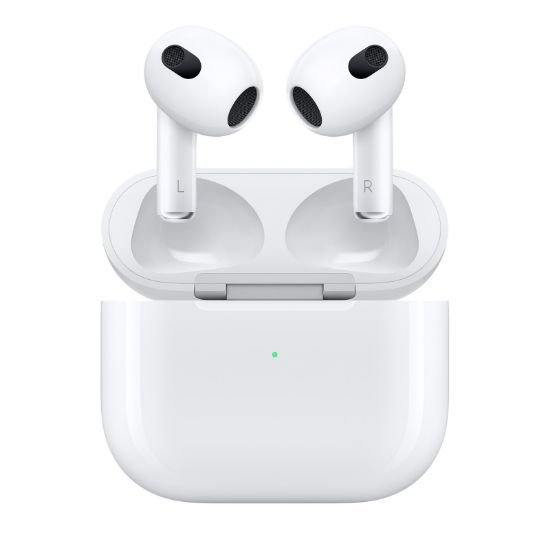 Picture of Apple AirPods (3rd Gen) with MagSafe Case | Enhanced Audio & Seamless Connectivity for iPhone, iPad, MacBook | Seller Warranty